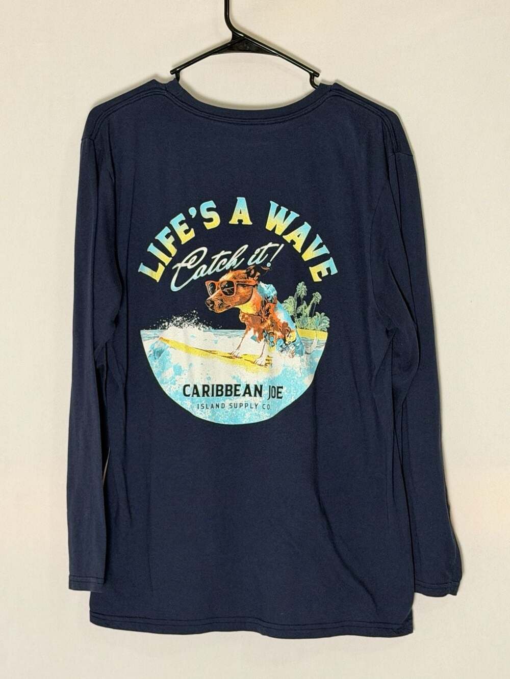 Caribbean Joe Long Sleeve Graphic T-Shirt Medium